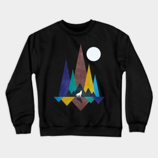 Moon Light Wolf Crewneck Sweatshirt